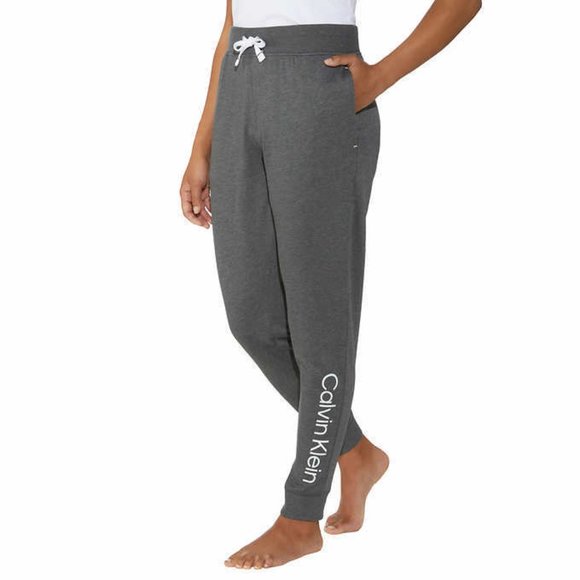 CALVIN KLEIN Womens 2-Pack Track Pant Ladies Jogger Colors: Black & Gray Size: L - Picture 4 of 5